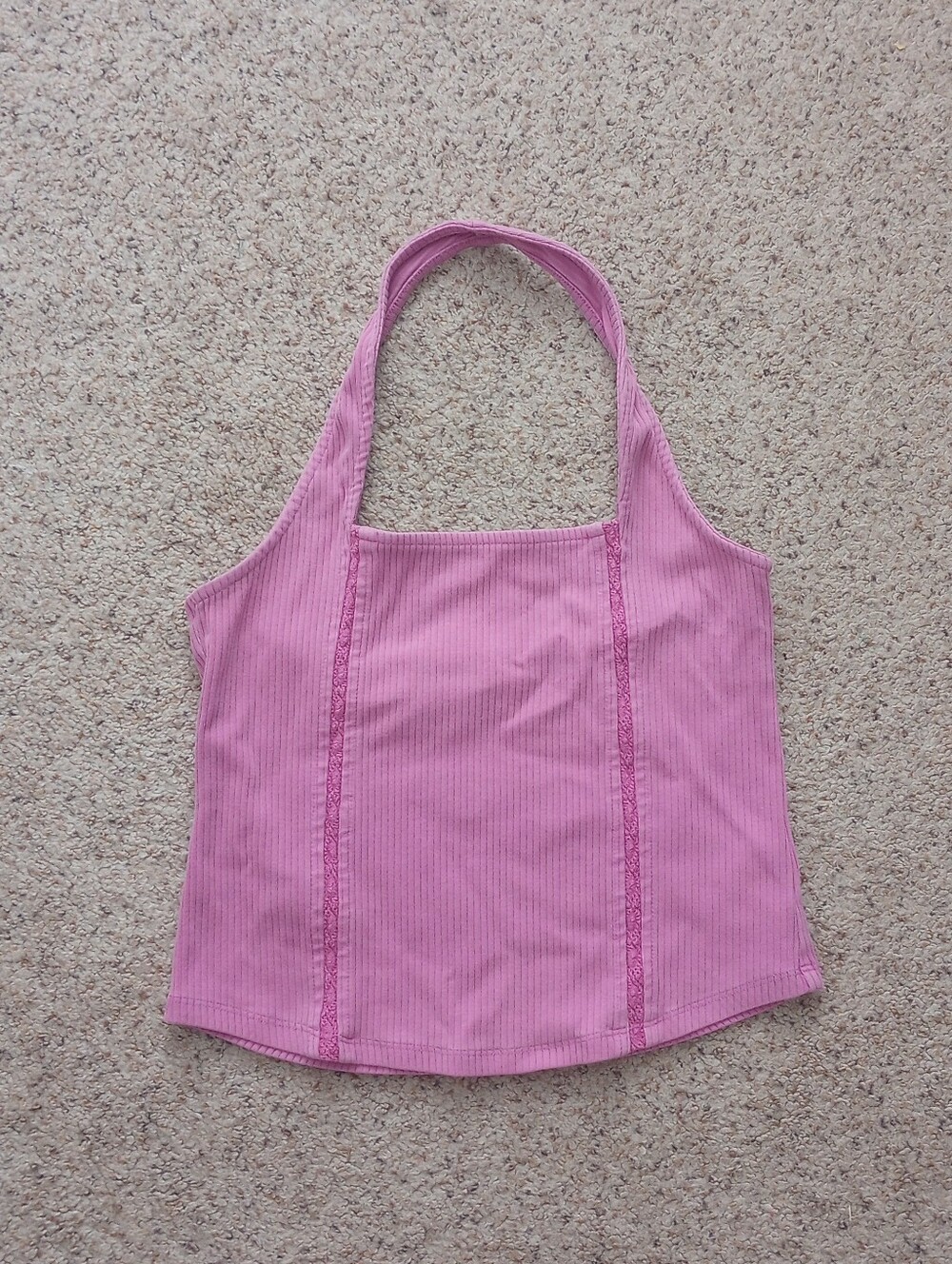 American Eagle Pink Halter Top Size Medium Summer Spring Vacation